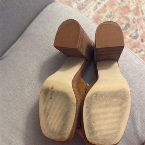 Steve Madden Brown Suede Block Heel Mules - Picture 4 of 4